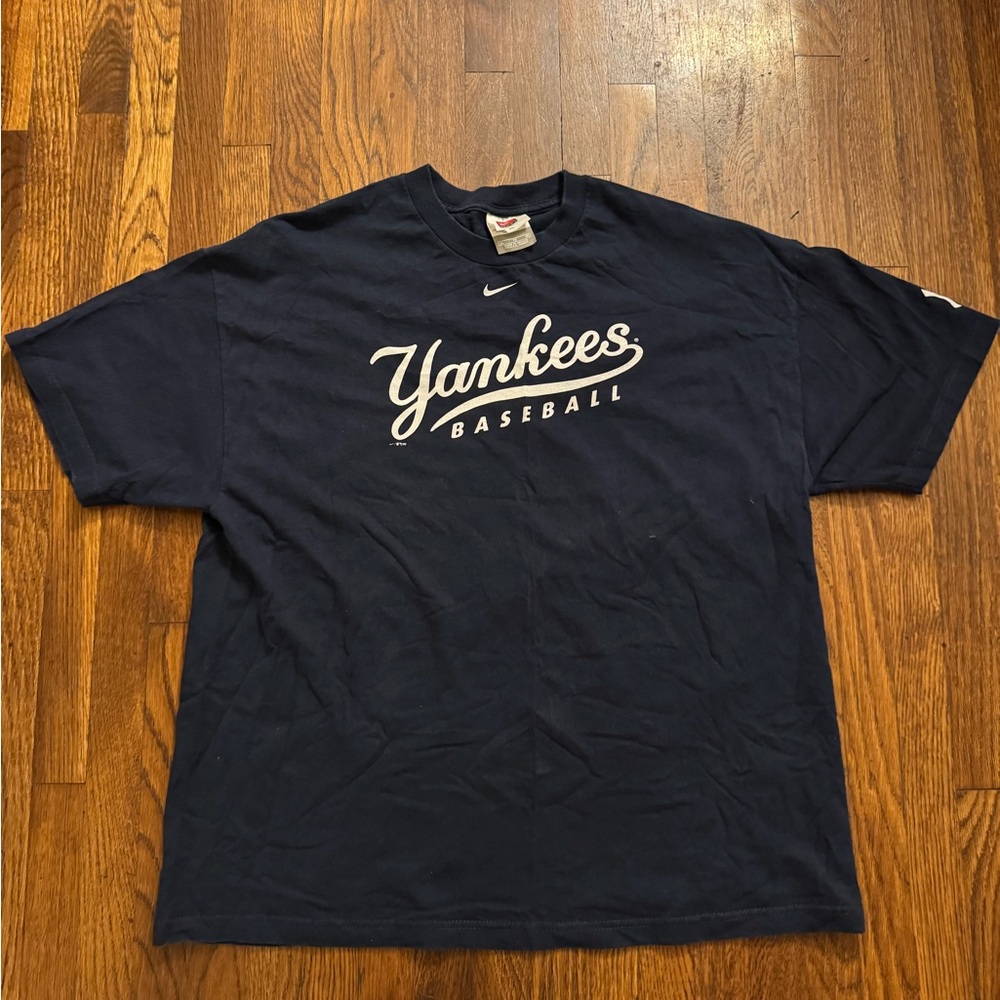 Nike Yankees Baseball Navy Blue Short Sleeve Tee